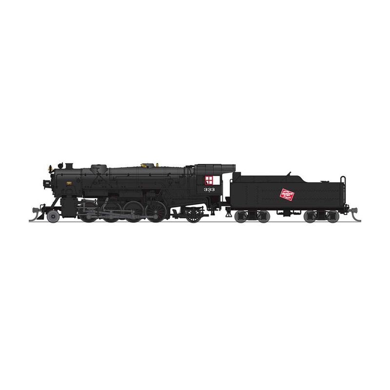 USRA 2-8-2 Heavy Mikado - Sound and DCC - Paragon4(TM) -- Milwaukee Road #333 (black, CMStP&P Logo)
