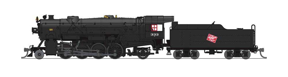 USRA 2-8-2 Heavy Mikado - Sound and DCC - Paragon4(TM) -- Milwaukee Road #378 (black, CMStP&P Logo)