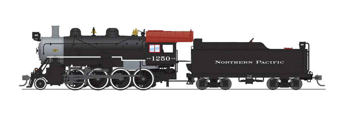 Broadway Limited HO 2-8-0 Consolidation - Sound, DCC and Smoke - Paragon4(TM) -- Northern Pacific #1252 (black, graphite, Tuscan)