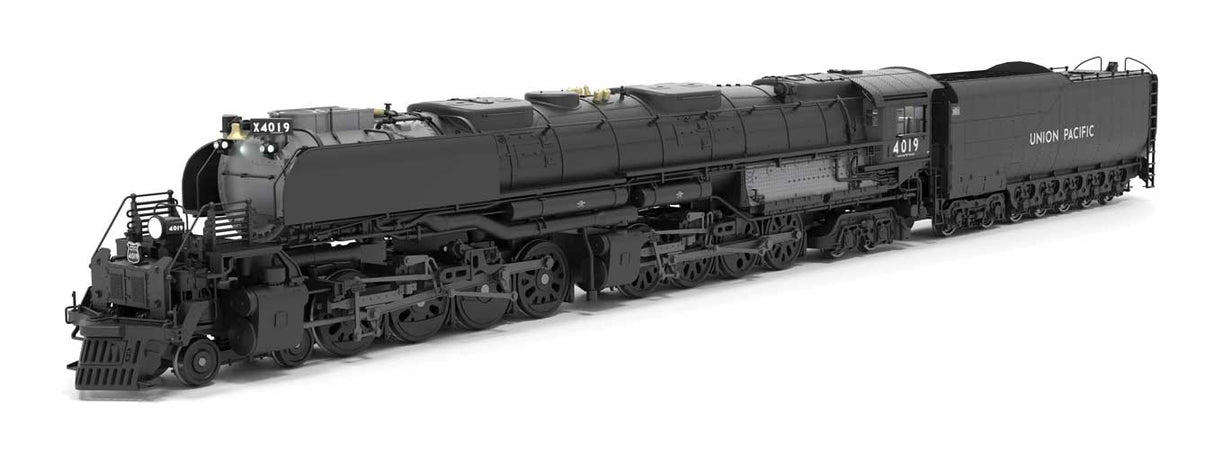 Broadway Limited HO 4-8-8-4 Big Boy, Smoke Deflectors, Coal Tender - Sound and DCC - Paragon4 -- Union Pacific #4019 (black, graphite)
