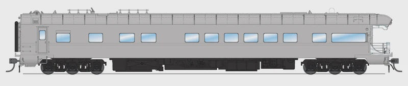 Broadway Limited HO Business Car Observation - Ready to Run -- Painted, Unlettered (gray)