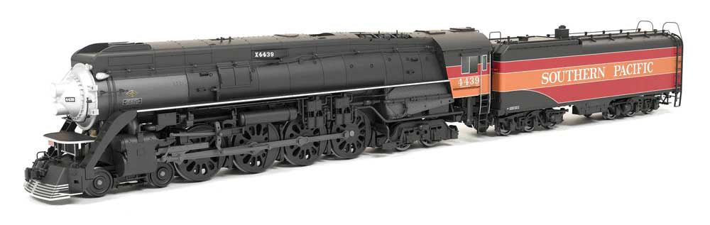 Broadway Limited HO Class GS-4 4-8-4 Deskirted - Sound and DCC - Paragon4(TM) -- Southern Pacific #4439 (Partial Daylight, black, graphite, red, orange)