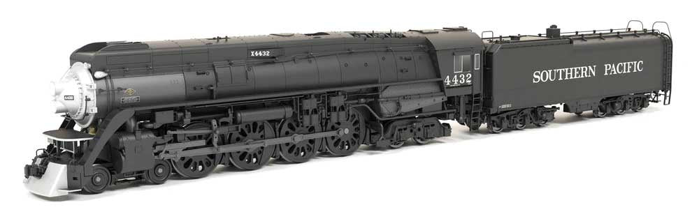 Broadway Limited HO Class GS-4 4-8-4 Deskirted - Sound and DCC - Paragon4(TM) -- Southern Pacific #4432 (black, graphite, silver)