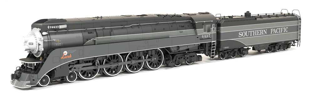 Broadway Limited HO Class GS-4 4-8-4 - Sound and DCC - Paragon4(TM) -- Southern Pacific #4437 (Fantasy Lark Scheme, black, graphite, 2-Tone Gray)