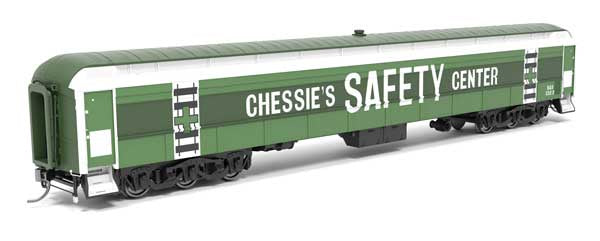Broadway Limited HO Heavyweight Railroad Instruction - Exhibit Car - Ready to Run -- Chessie System B&O #CSC-1 (2-Tone Green, white)