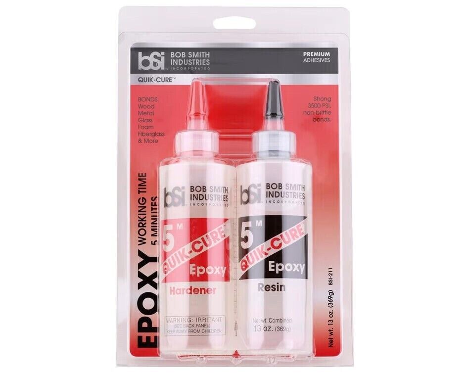 Bob Smith Industries QUIK-CURE 5 Minute Epoxy (13oz) - BOB211