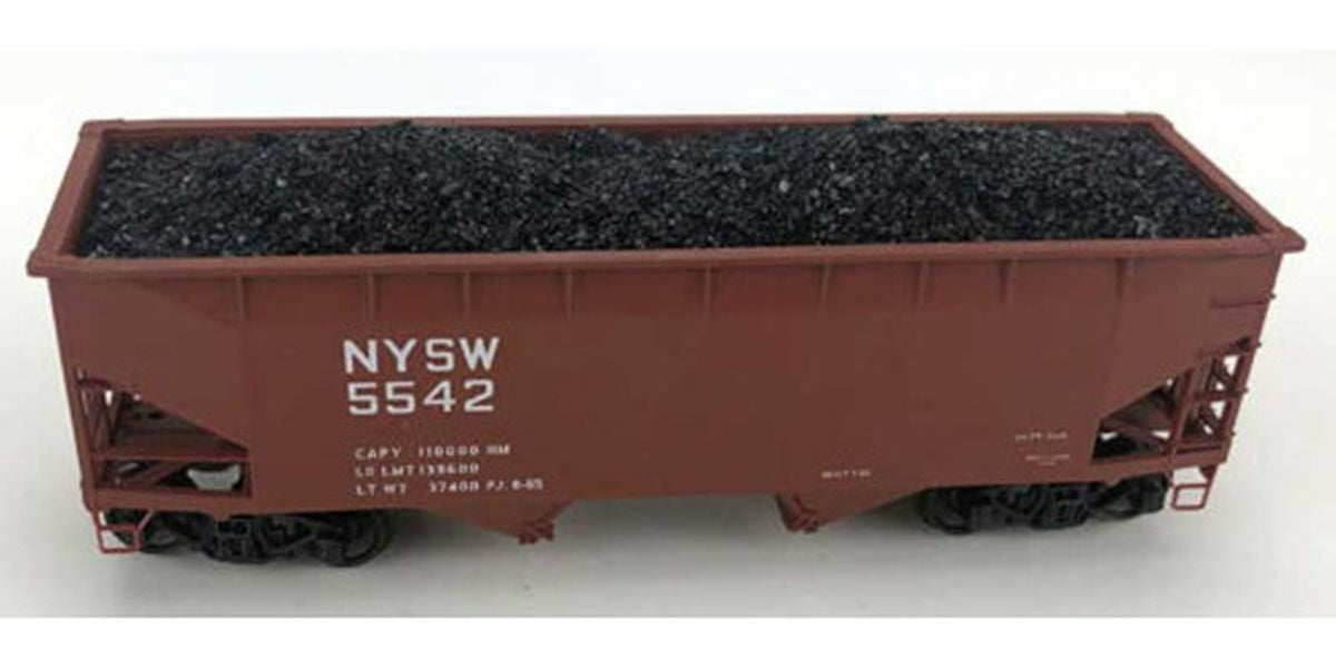 Coal Load 2-Pack -- Fits Accurail 50-Ton Offset 2-Bay Hoppers