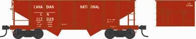 Bowser PRR Class GLa 2-Bay Open Hopper - Ready to Run -- Canadian National 117026 (Boxcar Red) - BOW38197