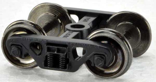 Bowser 70 Ton Roadrailer Trucks with Metal Wheels -- 1 Pair - BOW40196