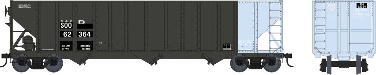 Bowser 100T HOPPER SOO EX-WP BLUE END #62414 - BOW42406
