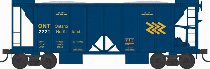 Bowser HO 70-Ton 2-Bay Ballast Car, ONT #2221 - BOW43119