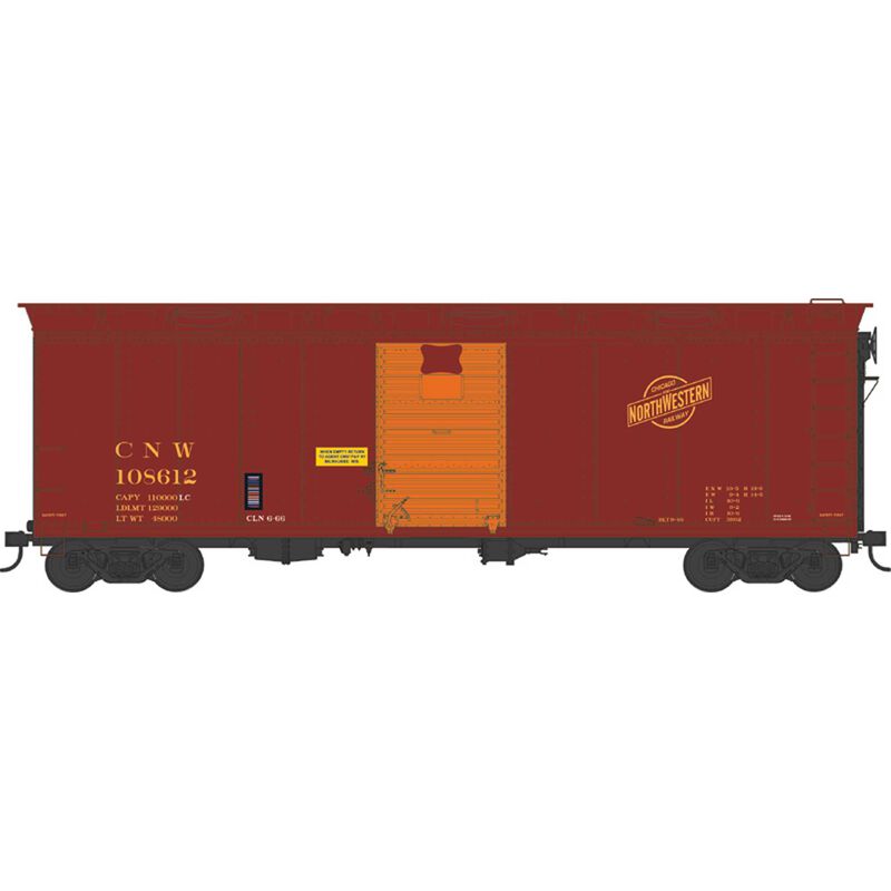 HO 40ft Boxcar C&NW w/ Hatches #108612