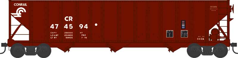 Bowser HO H-43 100 Ton Hopper Conrail #475007 - BOW43198