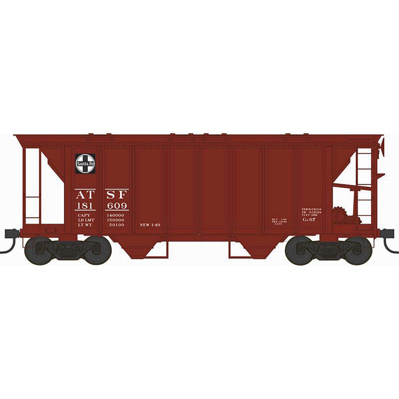Bowser HO H34 Covered Bowser HOpper ATSF #181622
