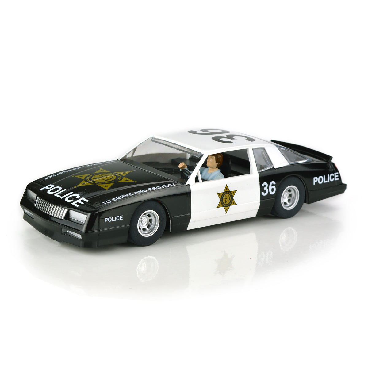 Scalextric CHEVY MONTE CARLO SHERIFF POLICE SLOT CAR - C4108
