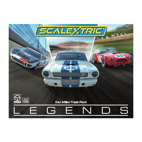 Scalextric C4619 Ken Miles Triple Pack Slot Cars