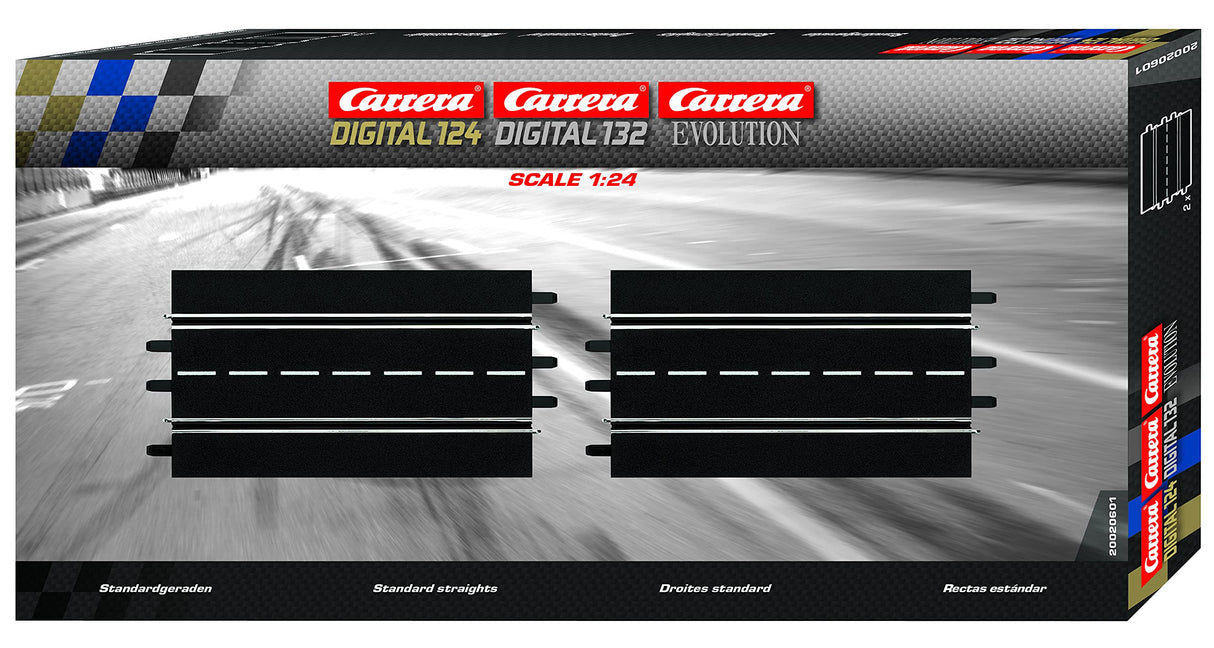 Carrera 1:32 - 1:24 Standard straights (2) - CAR20601