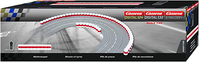 Carrera 21130 Stack of Tires/ Tire Wall 1:32 / 1:24 Slot Car Track Accessory - CAR21130