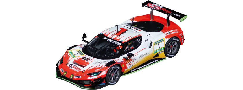 Carrera 1:32 Evolution Slot Car - Ferrari 296 GT3 «Frikadelli Racing, No.1» 24H Nürburgring #27810