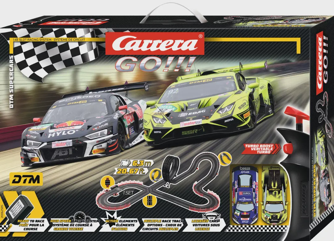 Carrera Go!!! 1:43 DTM Supercars Slot Car Set #62595