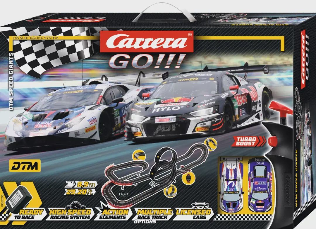 Carrera 62596 1:43 GO!!! DTM Speed Giants Slot Car Set