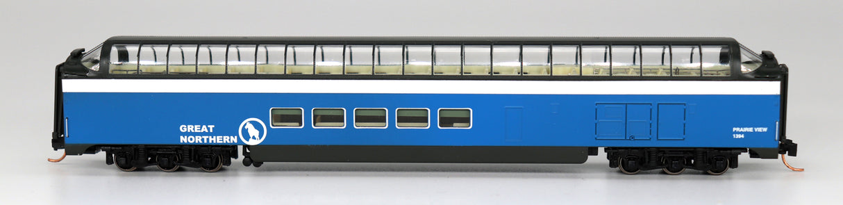 Centrailia Car Shops P-S Superdome Smooth-Side Full-Length Dome - Ready to Run -- Great Northern (Big Sky Blue, white) - CCS7104