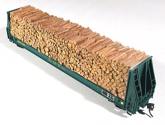 Chooch 7259 HO Cast Resin Freight Car Load -- Pulpwood for Walthers 52' Cars (932-5780 Series)