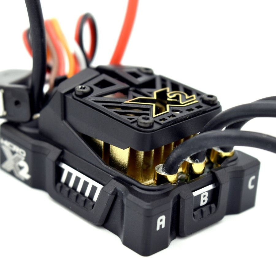 Castle Creations Mamba Micro X2, 16.8V, WP Sensored ESC with 0808-5300KV Motor Combo