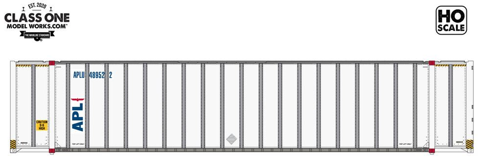 Class One Model Works HYUNDAI 48' EXTERIOR POST CONTAINER - AMERICAN PRESIDENT LINES - APLU 493826 - CT00526