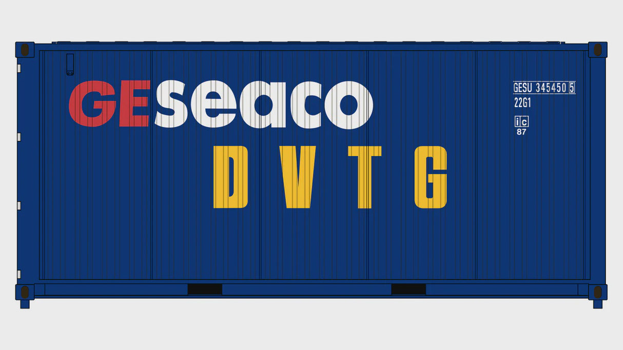 Class One Model Works HO 3-Pack CIMC 20' Corrugated Containers - GESeaCo