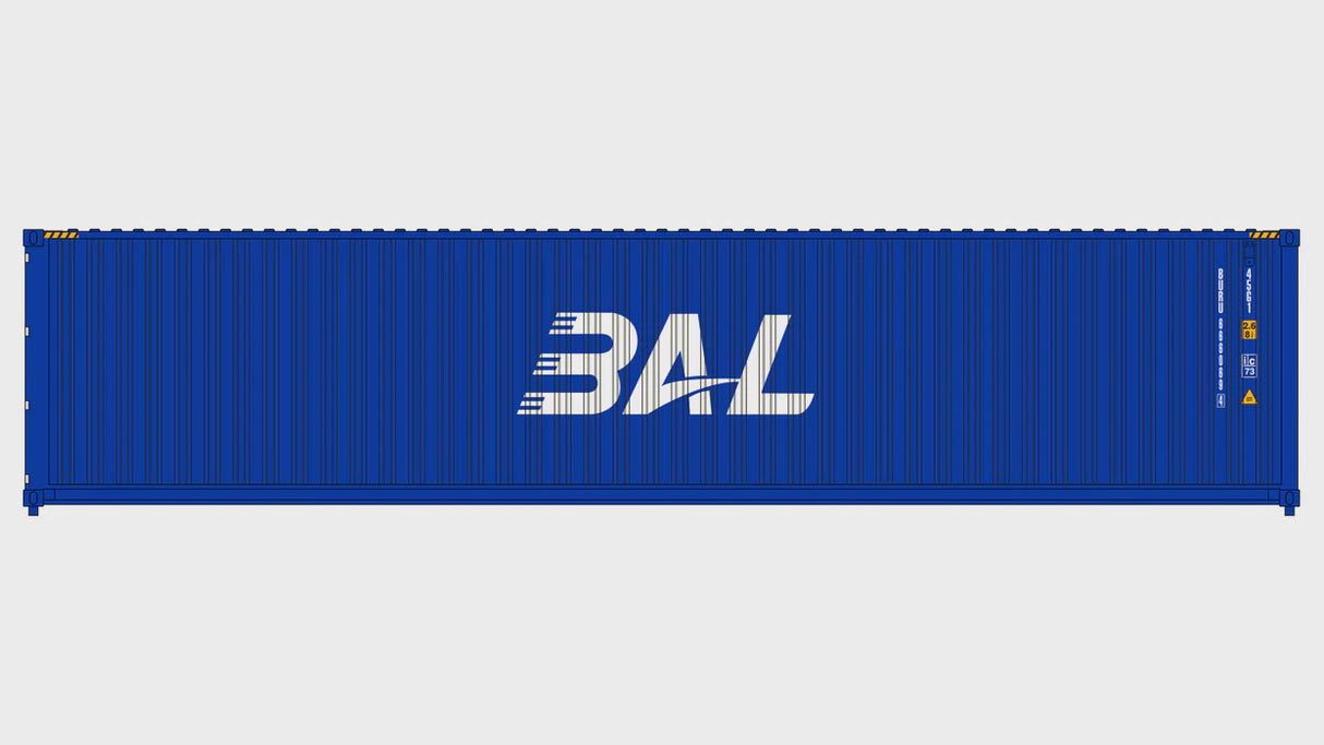 Class One Model Works HO 3-Pack CIMC 40' Corrugated Containers - BAL Container Line