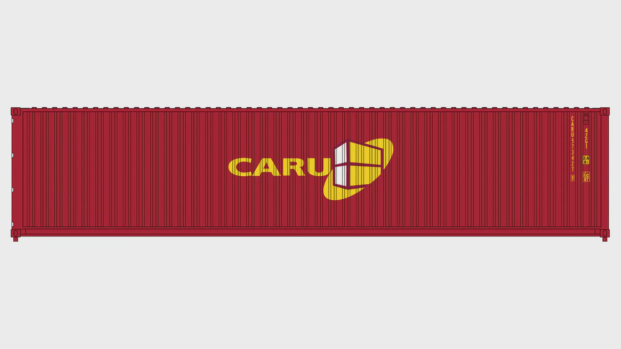 Class One Model Works HO 3-Pack CIMC 40' Corrugated Containers - CARU Containers