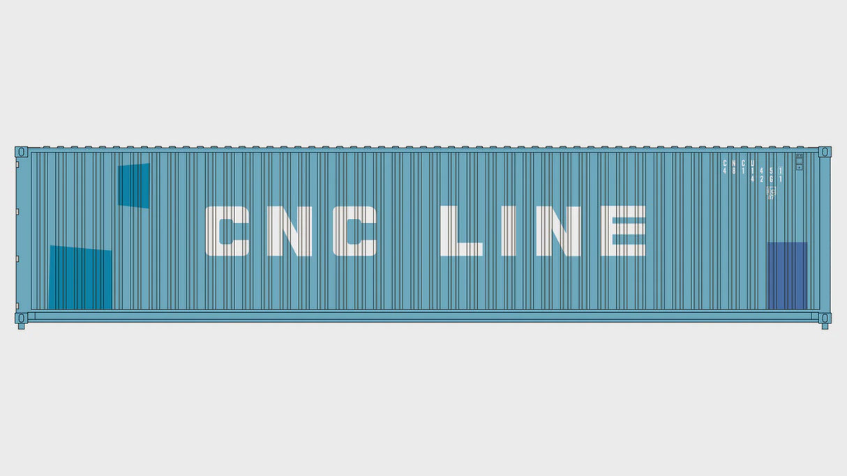 Class One Model Works HO 3-Pack CIMC 40' Corrugated Containers - Cheng Lie Navigation