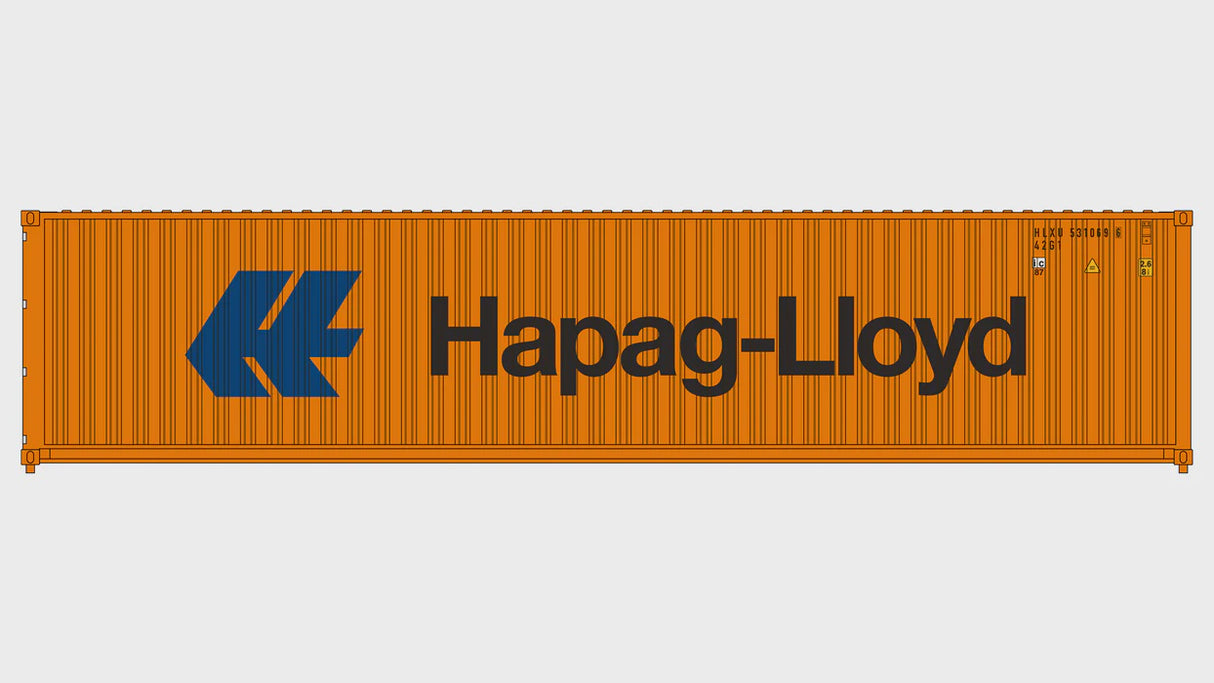 Class One Model Works HO 3-Pack CIMC 40' Corrugated Containers - Hapag-Lloyd