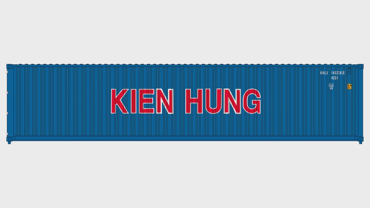 Class One Model Works HO 3-Pack CIMC 40' Corrugated Containers - Kien Hung