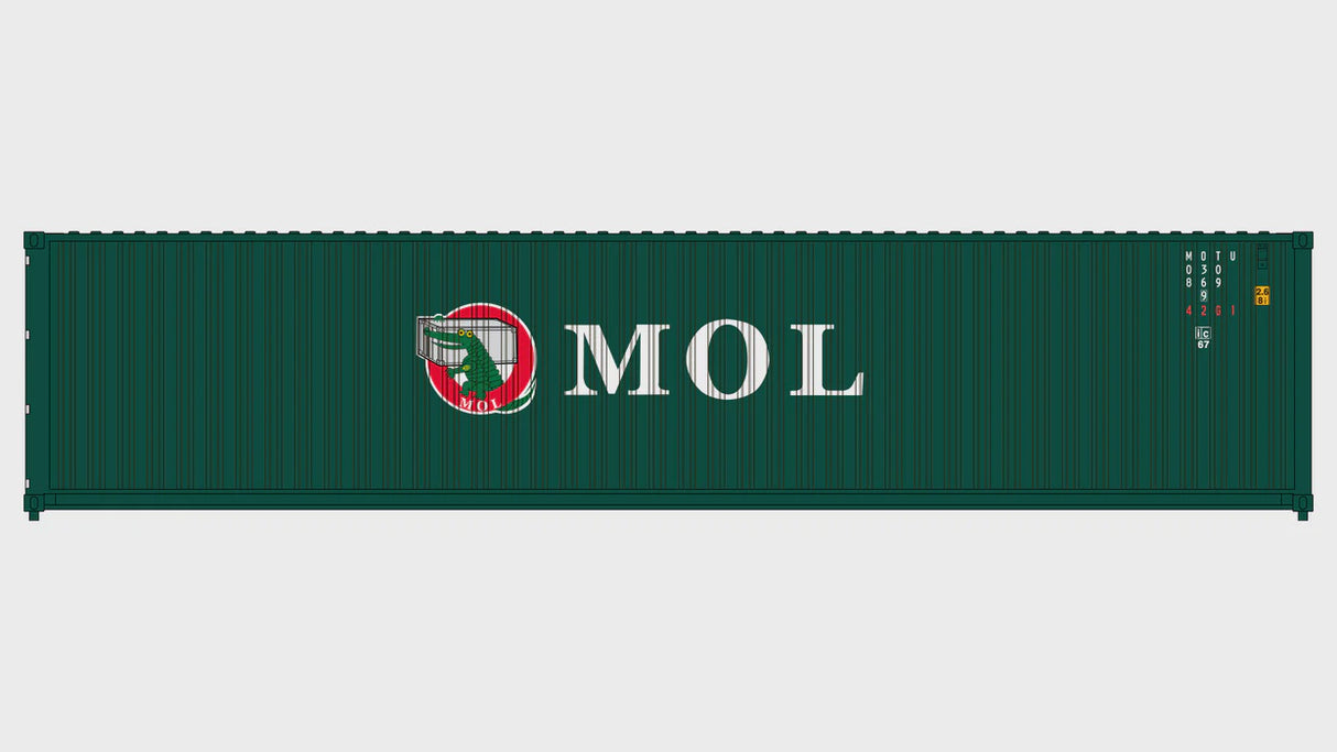 Class One Model Works HO 3-Pack CIMC 40' Corrugated Containers - Mitsui O.S.K. Lines