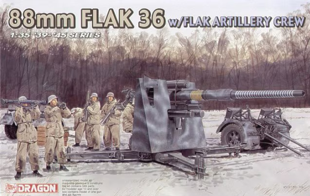Dragon 6260 1:35 88mm FLAK 36 w/FLAK Artillery Crew