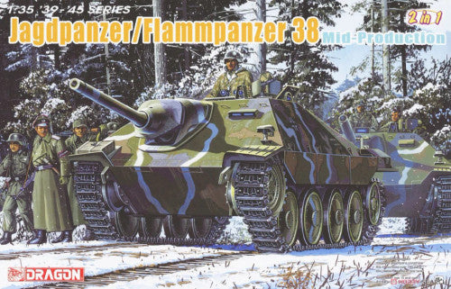 1/35 JAGDPANZER/FLAMMPANZER 38 MID PRODUCTION TANK 2 IN 1