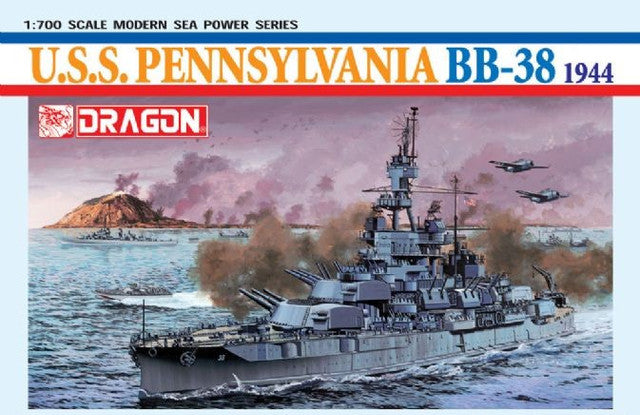 USS Pennsylvania BB-38 Battleship 1944 1/700 Dragon