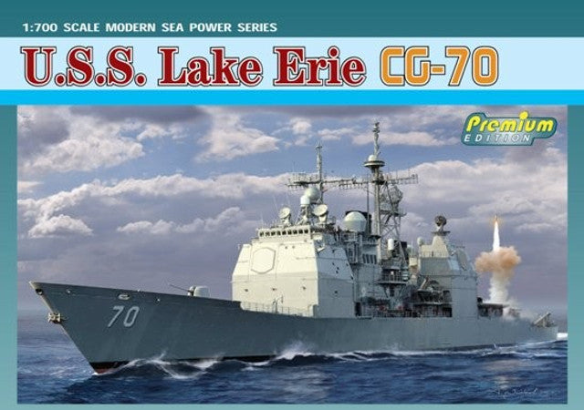 Dragon Models 1/700 USS Lake Erie CG70 Ticonderoga Class Guided Missile Cruiser (Premium Edition)