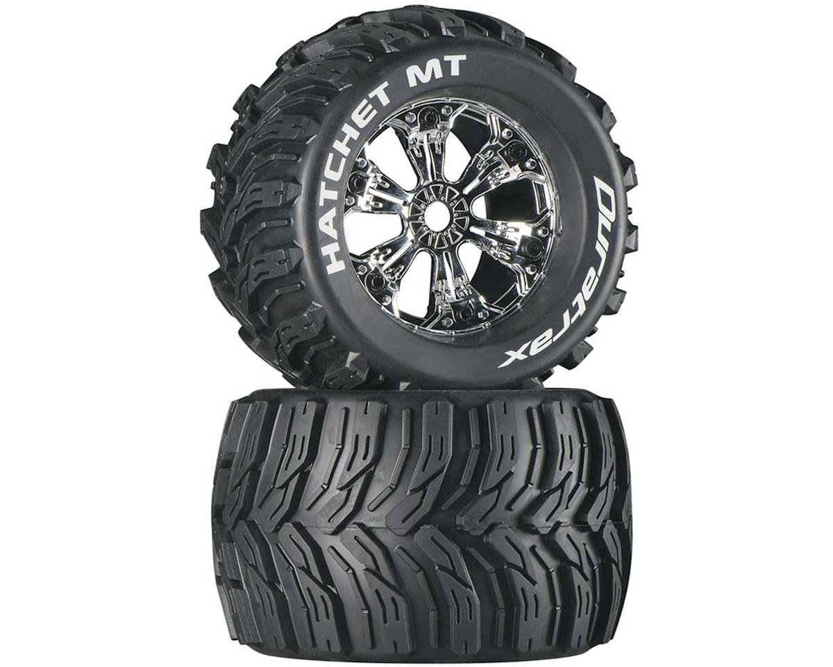 Duratrax Hatchet MT 3.8" Mounted Tires, Chrome (2) - DTXC3587