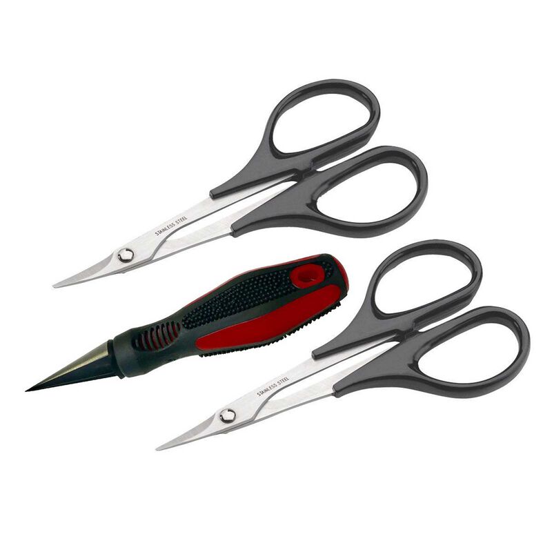 Dubro 2331 Body Reamer, Scissors (Curved and Straight) Set - DUB2331