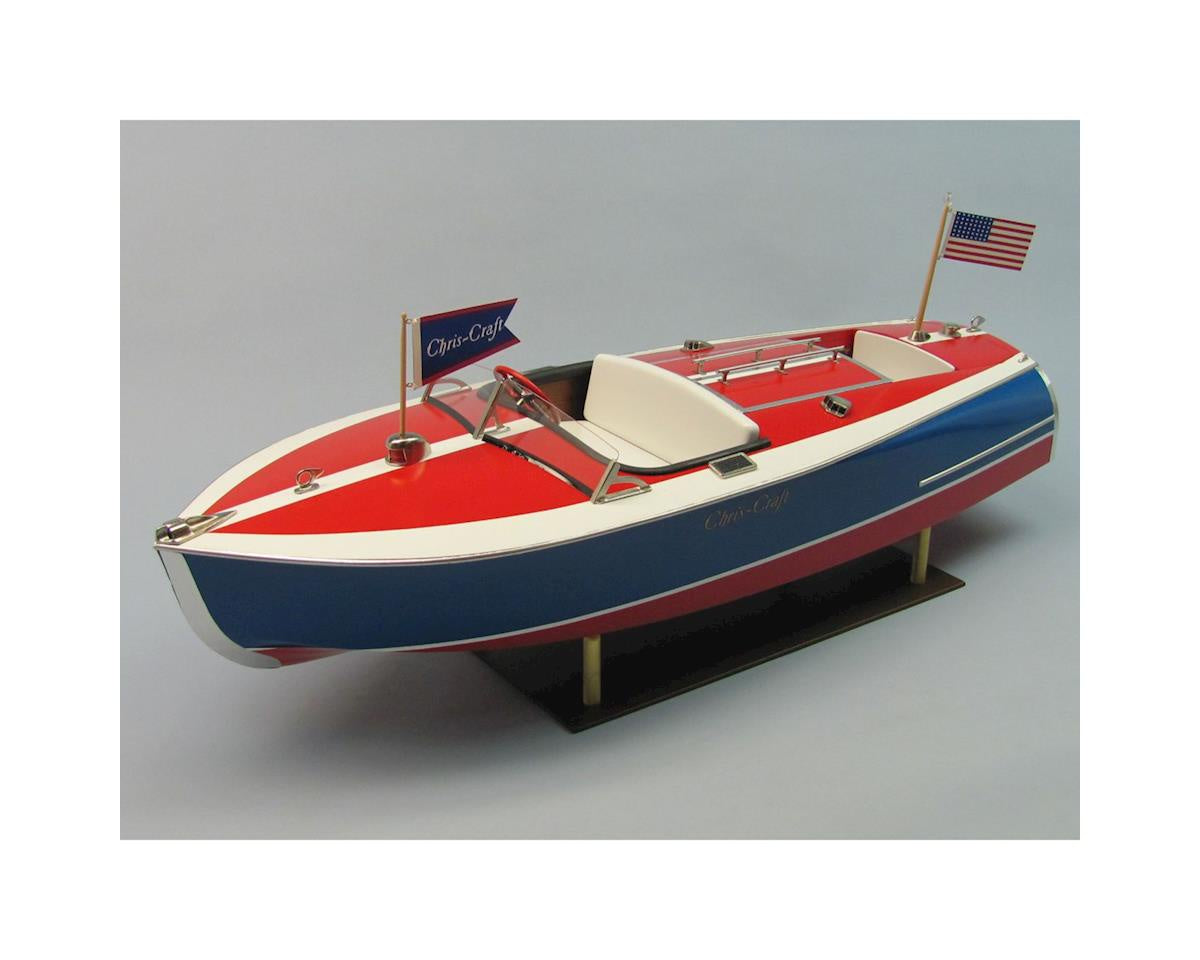 Dumas 24" 1938 Chris Craft 16' Painted Racing Boat Kit (1/8) - DUM1263
