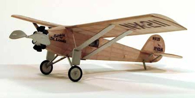Dumas Spirit of St. Louis Rubber Powered Model Airplane Kit - DUM209