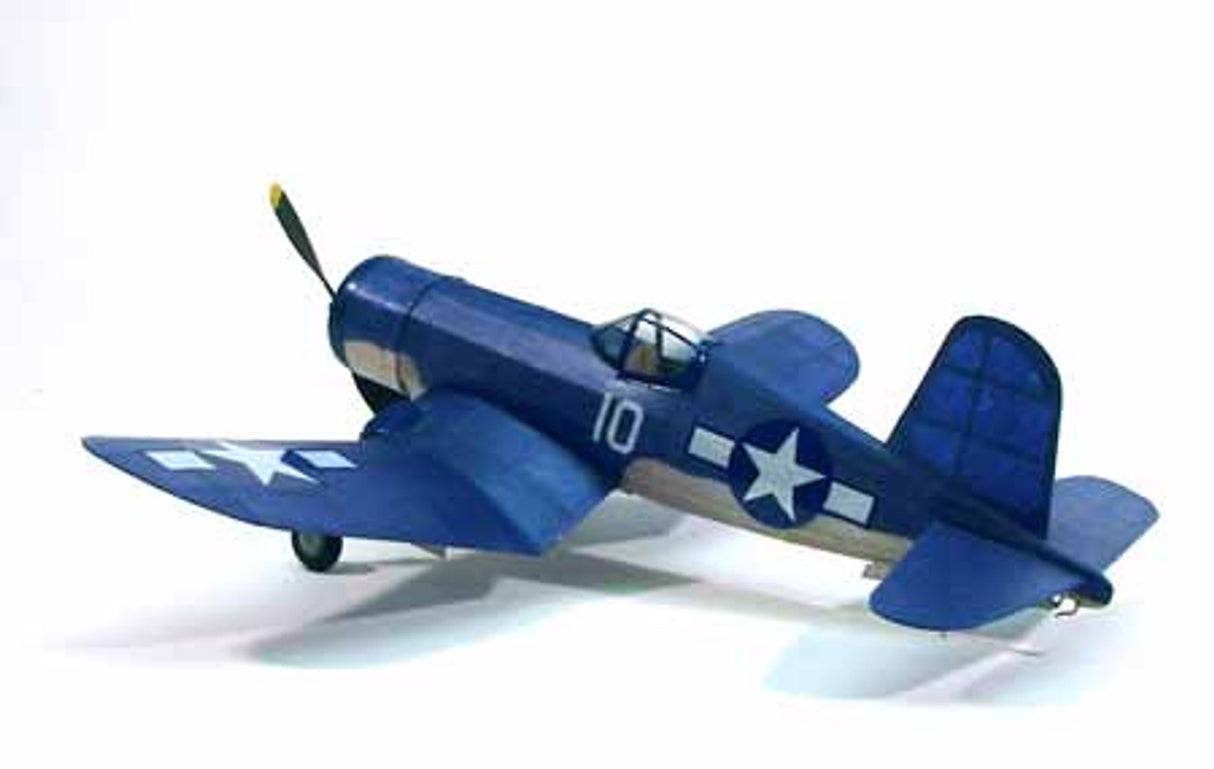 Dumas 17-1/2" Wingspan F4U Rubber Pwd Aircraft Laser Cut Kit - DUM213