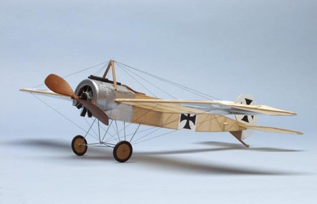 Dumas 17-1/2" Wingspan Fokker Eindecker E111 Rubber Pwd Aircraft Laser Cut Kit - DUM222