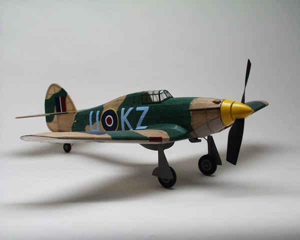 Dumas 30" Wingspan Hawker Hurricane Rubber Pwd Aircraft Laser Cut Kit - DUM313