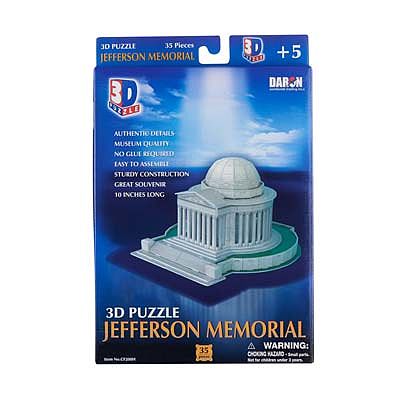 DARON WORLDWIDE TRADING INC. 208H JEFFERSON MEM 3D 35PCS - DWT208H