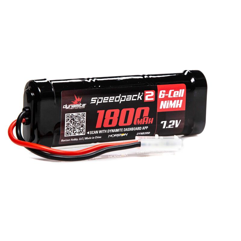 Dynamite SPEEDPACK2 7.2V 1800MAH 6 CELL NiMH, FLAT TAM - DYNB2050