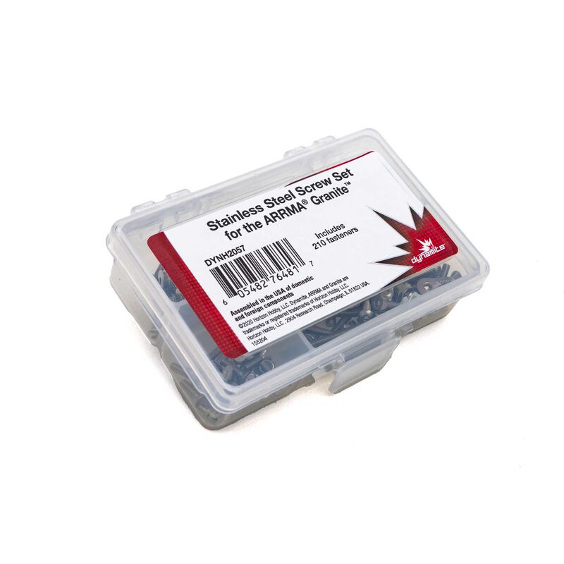 Dynamite Stainless Steel Screw Set: Arrma Granite 3S - DYNH2057